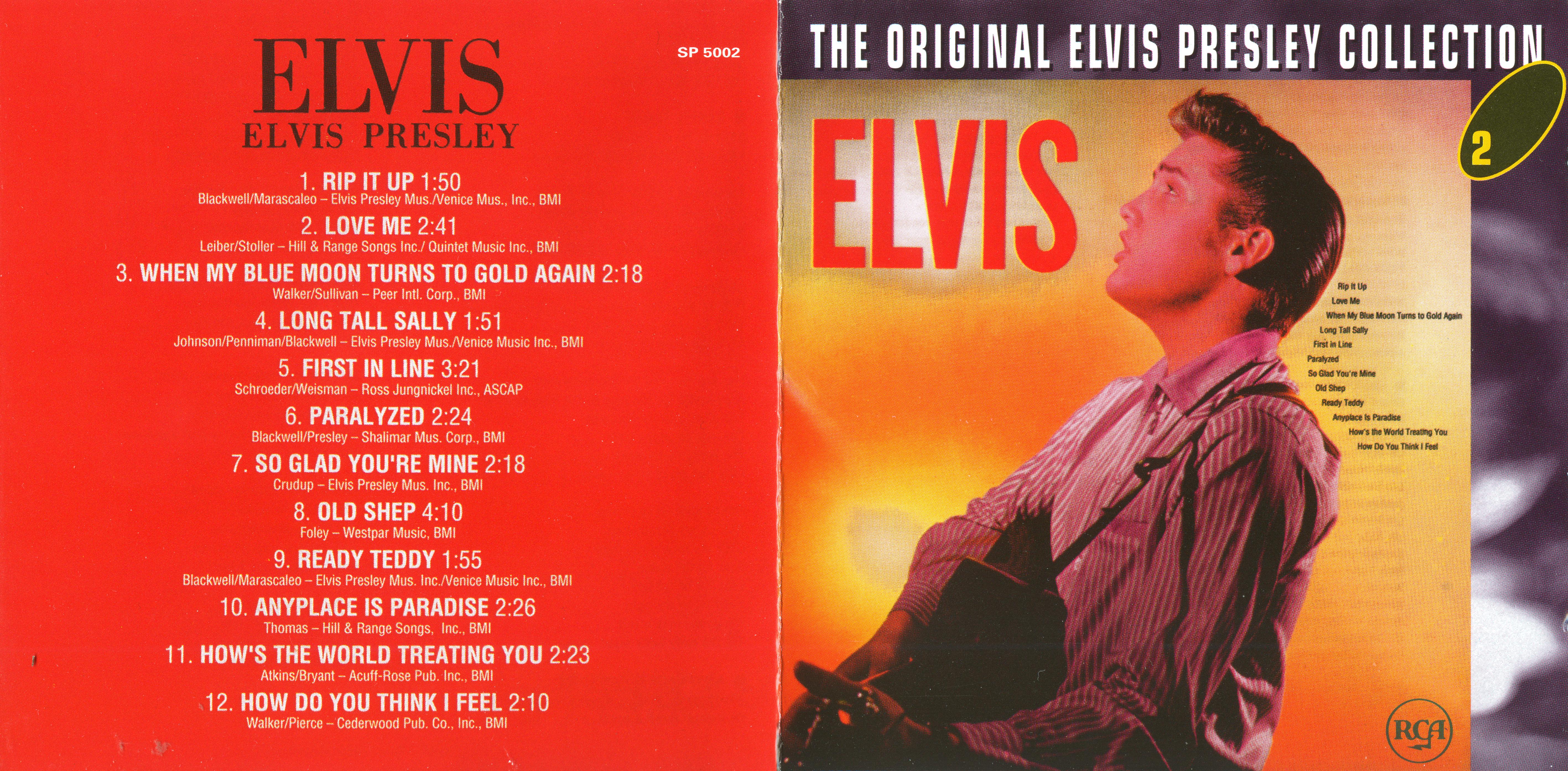 Elvis Presley  The Original Elvis Presley Collection 02; Elvis : Front + Inlay
